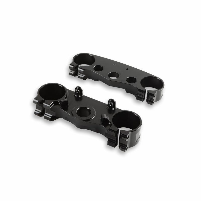 Triple clamps.