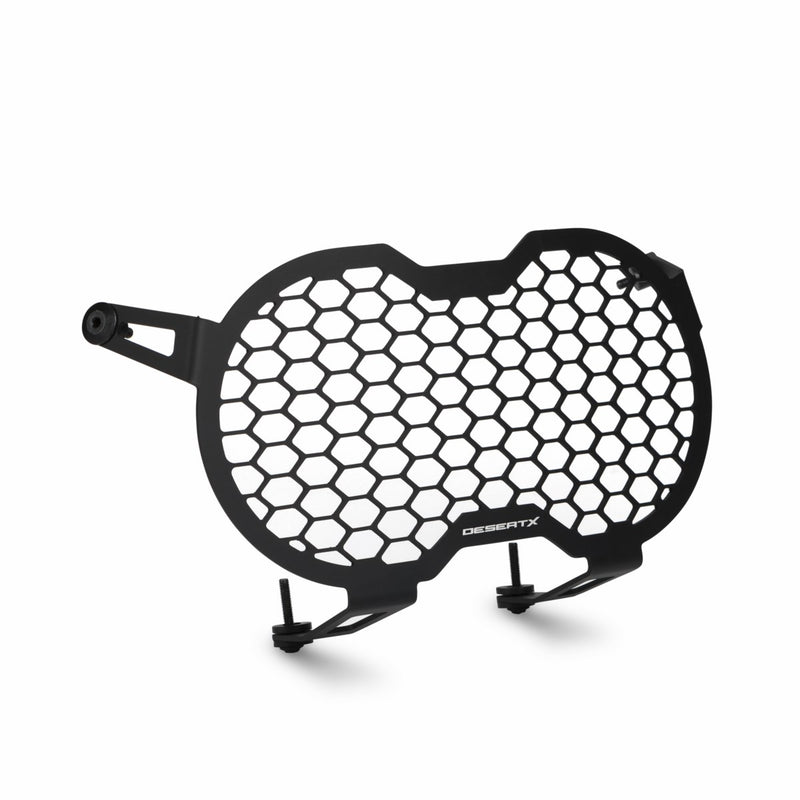 Headlight protection grille.