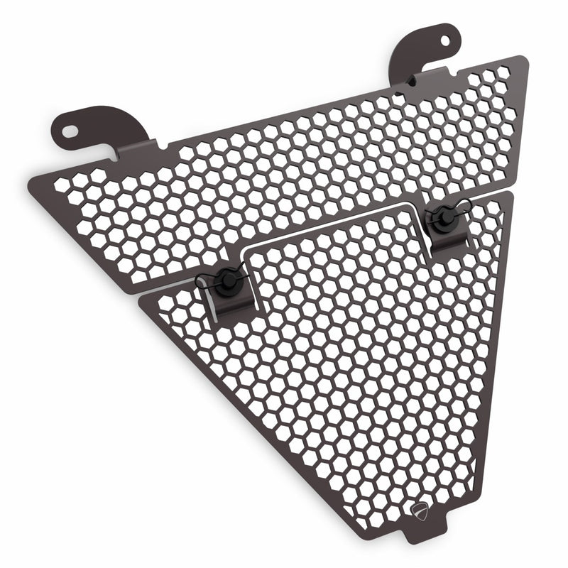 Aluminium protection grid for oil cooler.