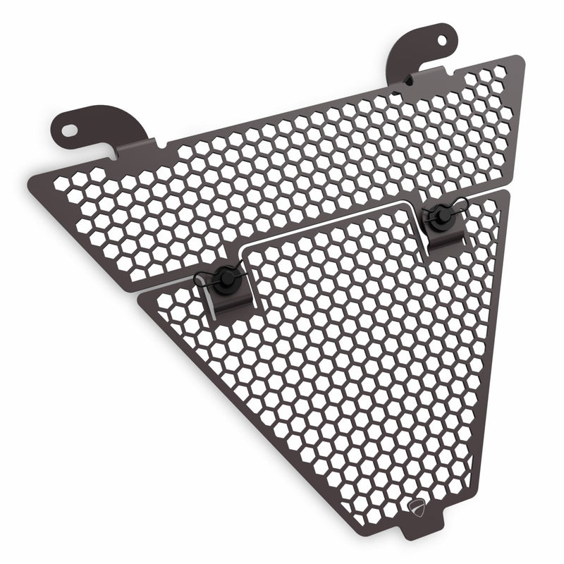Aluminium protection grid for oil cooler.