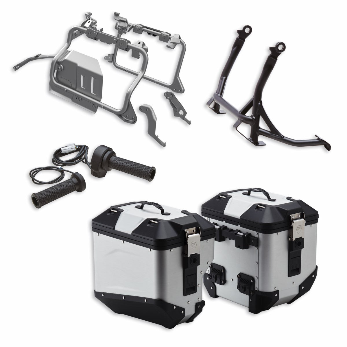 Multistrada V4 Touring aluminium accessory package. - PACK TOURING ALU MTS V4