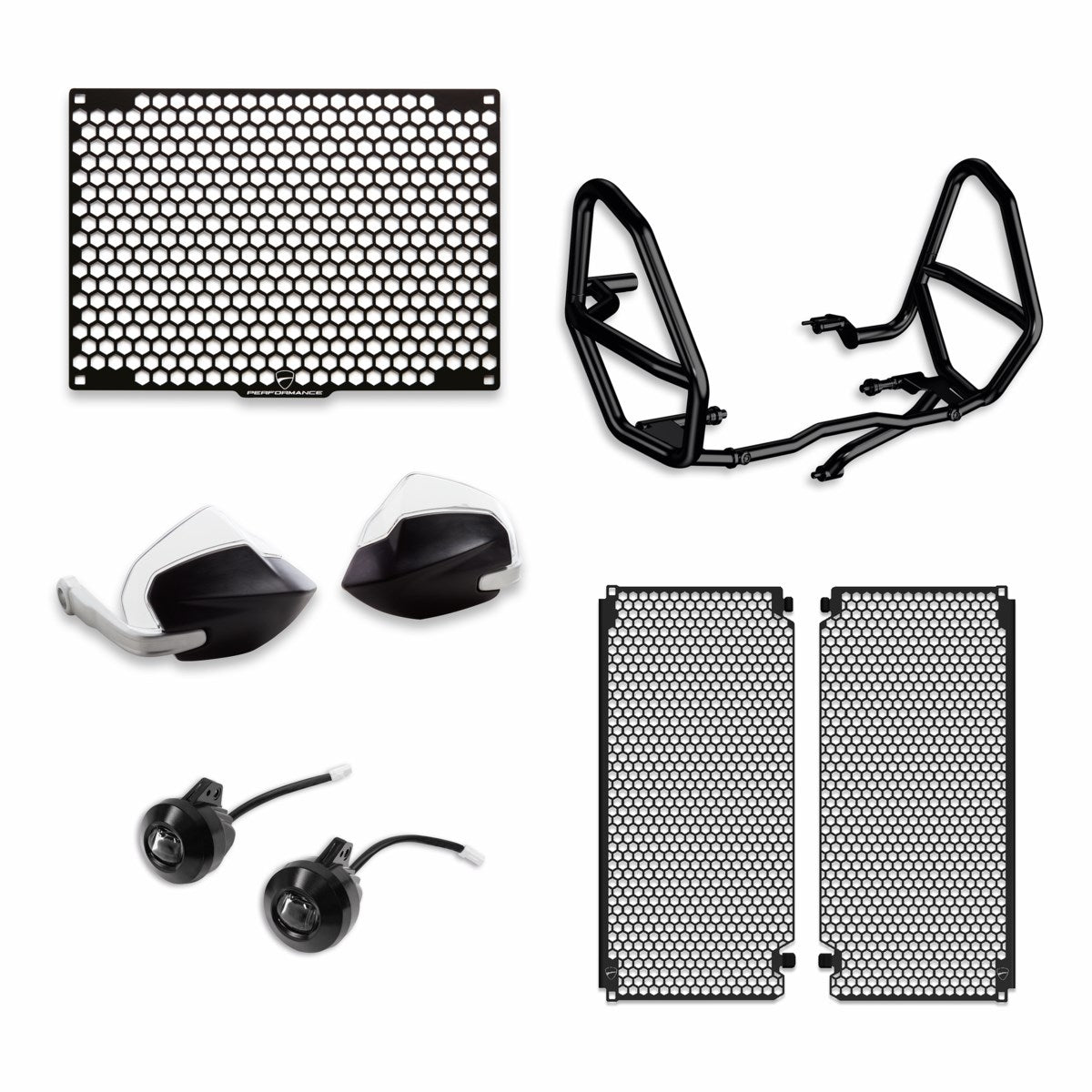 Enduro Multistrada V4 accessory pack. - PACK ENDURO NERO 1904