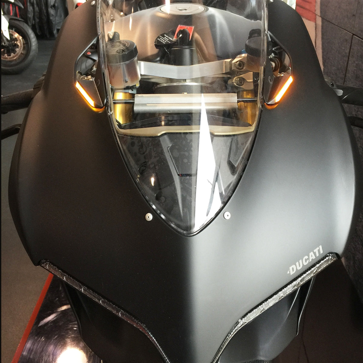 Ducati 1199 Panigale Mirror Block Off Turn Signals - 1199-MBO