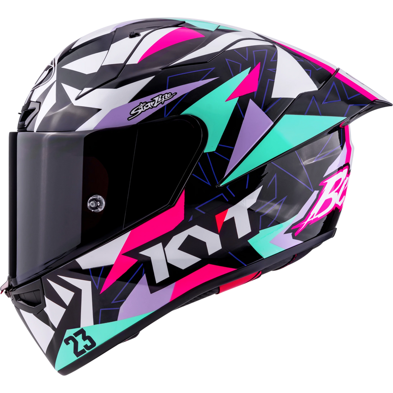KYT KX-1 Race GP Full-Face Race Replica Motorcycle Helmets - Bastianini 2025 Replica