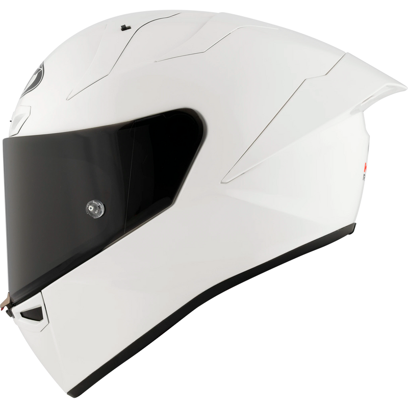 KYT KX-1 Race GP Full-Face Motorcycle Helmets - Plain White (Glossy)