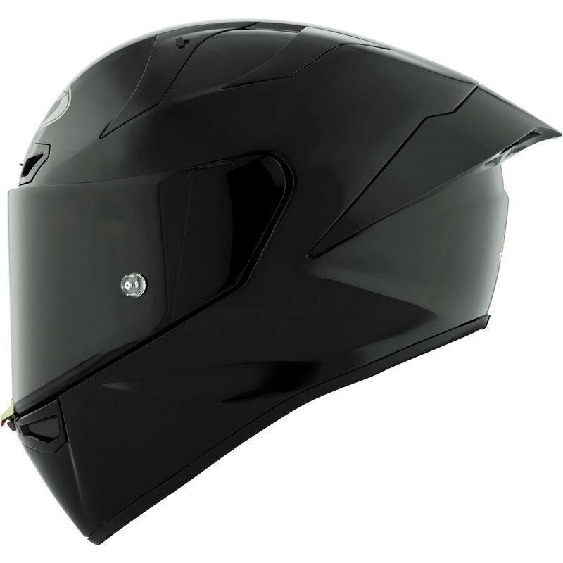 KYT KX-1 Race GP Full-Face Motorcycle Helmets - Plain Black (Glossy)