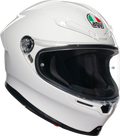 K6 S Solid Helmet - White