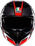 K3 Striga Helmet - Black/Gray/Red