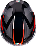 K3 Striga Helmet - Black/Gray/Red