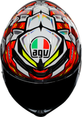K6 S Bezzecchi 2024 Helmet - Red/Yellow