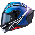 Black + Blue + Fluorescent Pink + Gloss + White