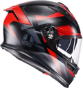 K7 Glimpse Helmet - Black/Matte/Red