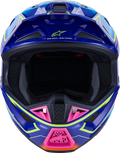 Blue + Fluorescent Yellow + Gloss + Pink