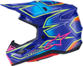 Blue + Fluorescent Yellow + Gloss + Pink