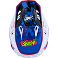 Blue + Gloss + Red + White