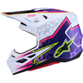 Fluorescent Yellow + Gloss + Pink + Purple + White
