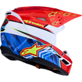 Blue + Fluorescent Yellow + Gloss + Red + White