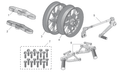 Front wheel, blue OZ-Alu