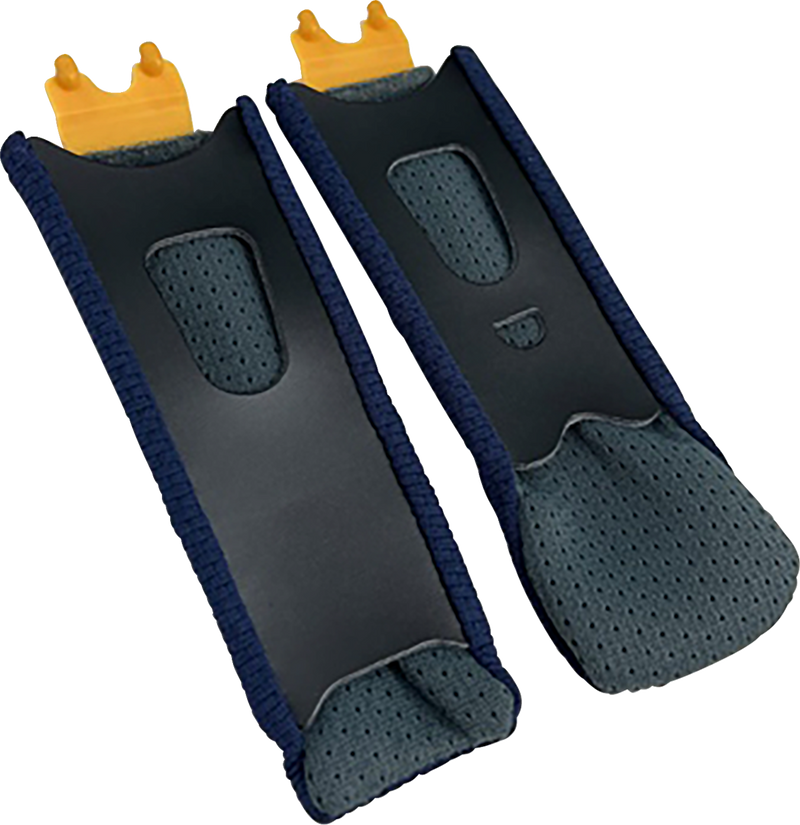 XD-5 Helmet Chin Strap Covers - Black/Blue