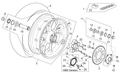 Rear wheel spring drive holder