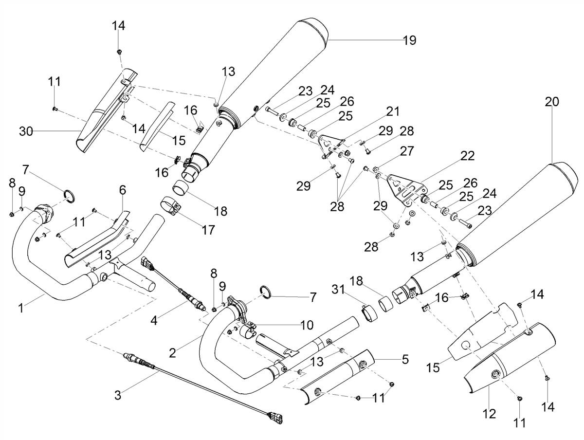 Right exhaust manifold