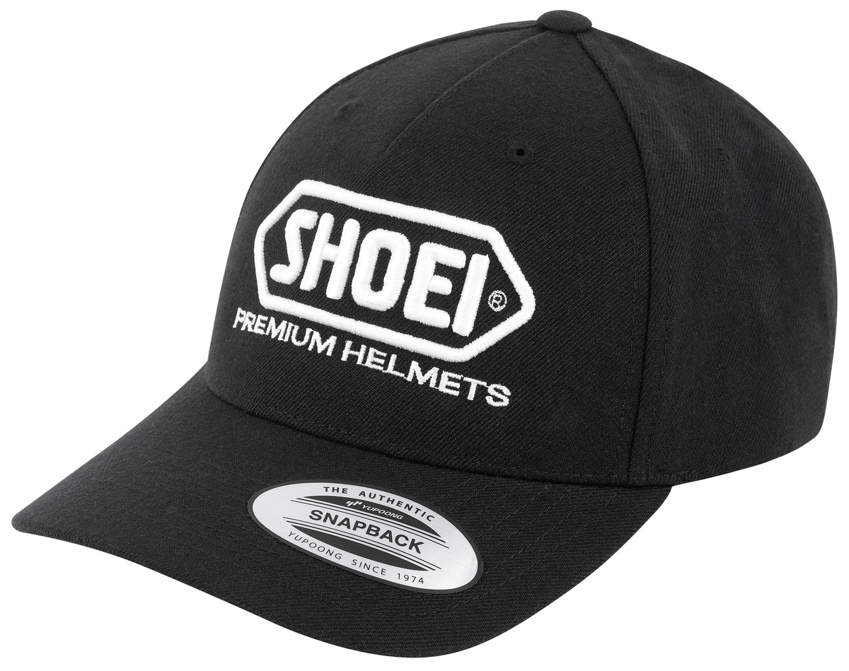 SHOEI SHOEI CORP CURVED BILL BK/WH BLACK