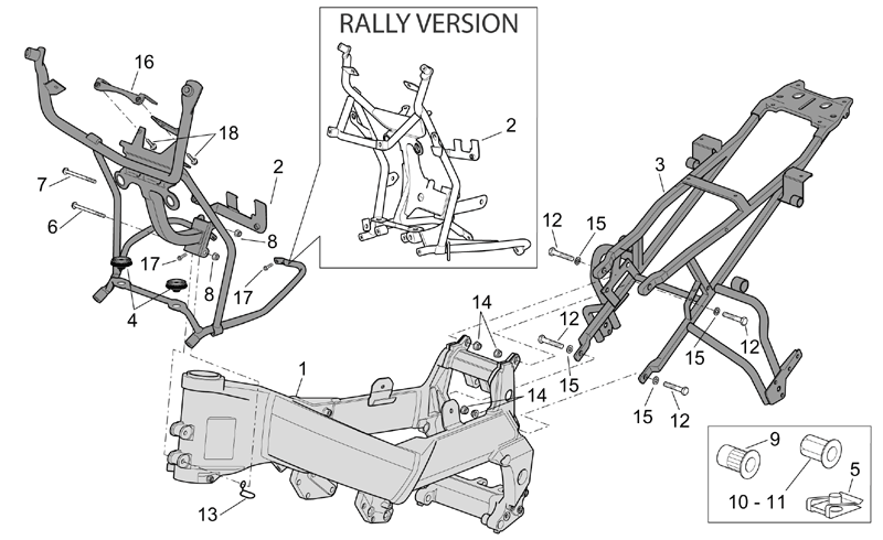 Instrum.holder frame