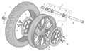 Front/rear tyre 120/70 ZR 17" Pirelli