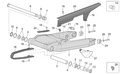 Rear swing arm pin