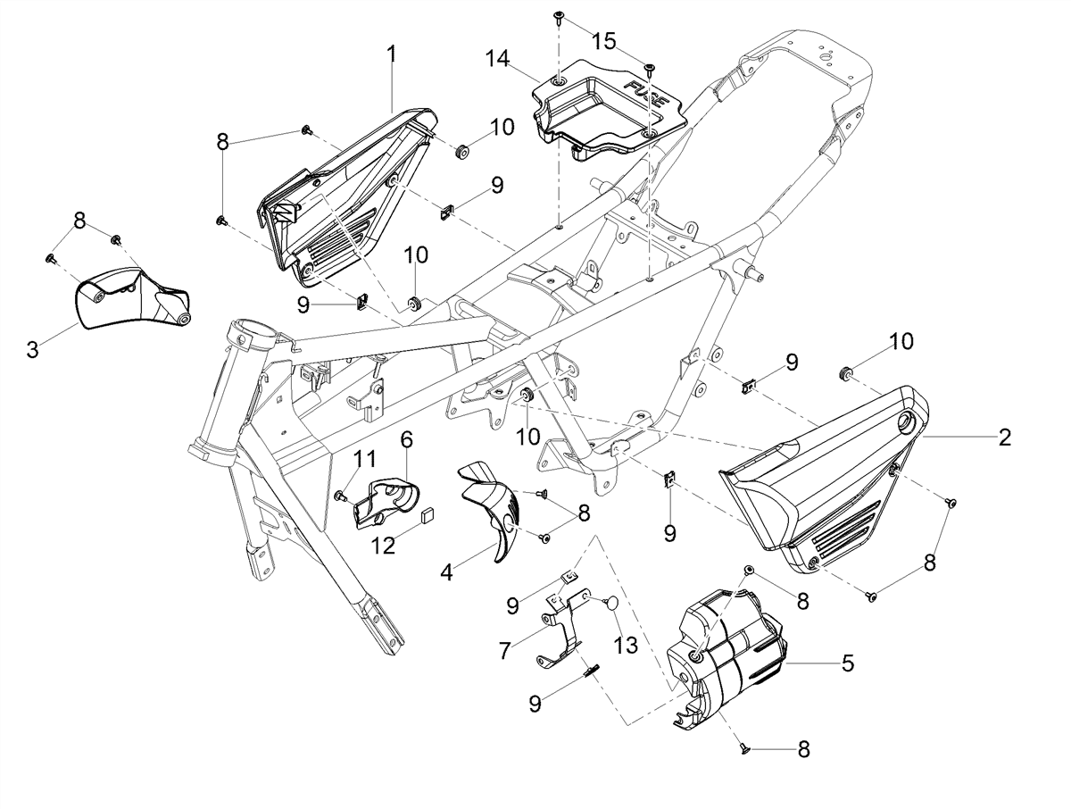 RH side panel, blank