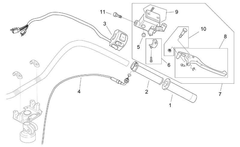 Throttle w/out hand grip
