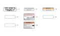 Starting procedure sticker