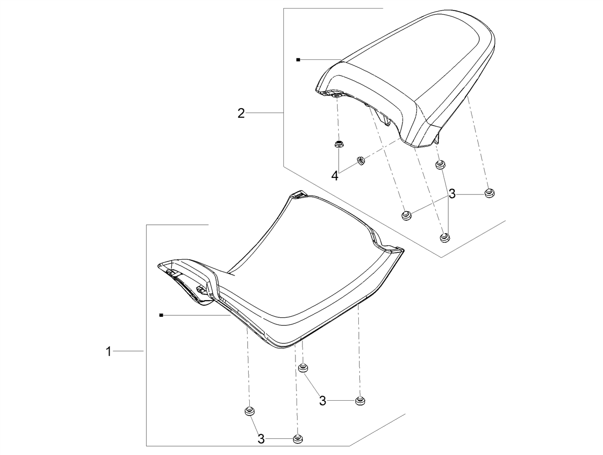 Rear saddle