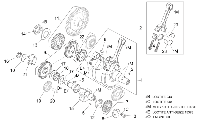 Crankshaft cpl.