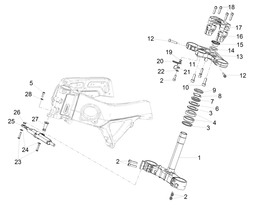 Lower fork plate