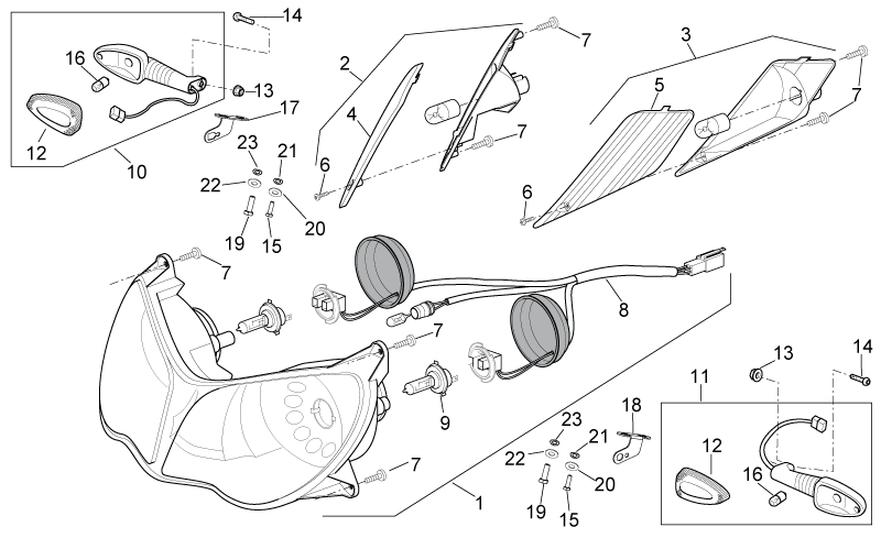 RH Turn indicator f.lens