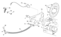 Rear brake hose support
