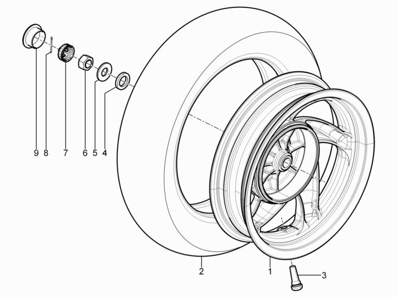 Rear wheel