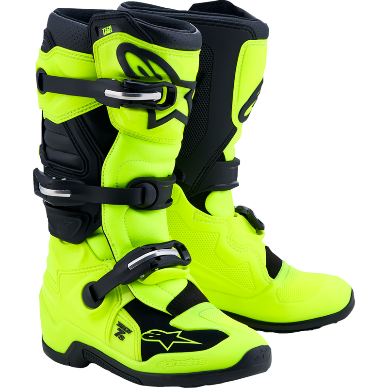 Alpinestars Youth Tech 7S Boots - Fluorescent Yellow/Black