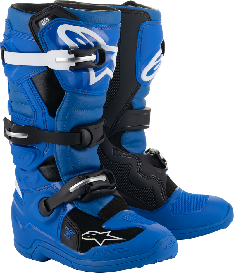 Alpinestars Youth Tech 7S Boots - Blue/Black/White
