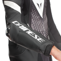 Laguna Seca 6 - Perforated One-Piece Leather Racing Suit Short/Tall Fit (S/T) - Black/White/Anthracite