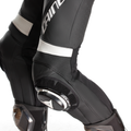 Laguna Seca 6 - Perforated One-Piece Leather Racing Suit Short/Tall Fit (S/T) - Black/White/Anthracite