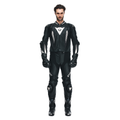 Laguna Seca 5 - Men's 2-Piece Motorcycle Leather Suit (Short/Tall) - Black/Black/White