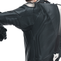 Laguna Seca 5 - Men's 2-Piece Motorcycle Leather Suit (Short/Tall) - Black/Black/White