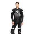Fulminea - Women's Two-Piece Leather Suit Short/Tall Fit (S/T) - Black/White