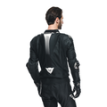 Laguna Seca 5 - Men's 2-Piece Motorcycle Perforated Leather Suit - Black/Black/White