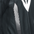 Laguna Seca 5 - Men's 2-Piece Motorcycle Perforated Leather Suit - Black/Black/White