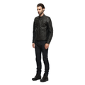 Istrice - Men's Motorcycle Leather Jacket - Dark-Brown