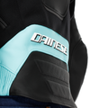 Racing 5 - Women's Leather Motorcycle Jacket - Black/Water