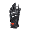 Racing 5 - Women's Leather Motorcycle Jacket - Black/Water